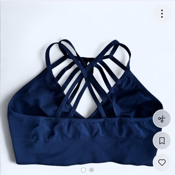 Avec Les Filles Black Strappy Sports Bra XL - Picture 2 of 2